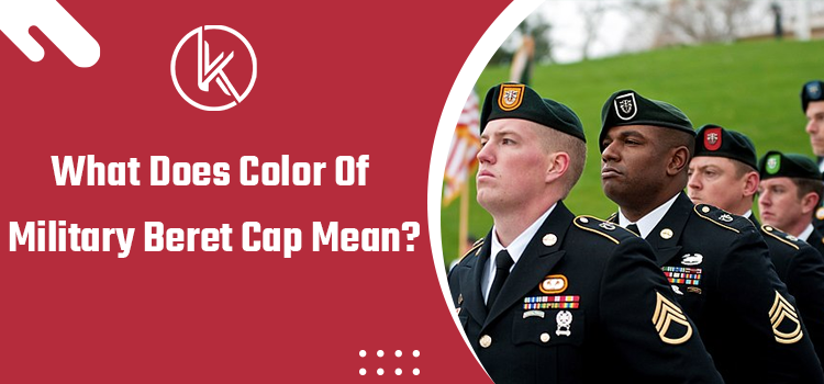 What does beret color define for military headgear?